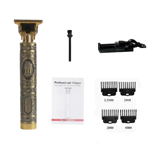 🎁Kabelloser Retro-Haarschneider | Nano-Titan-Klingen✂️ 4 Kammaufsätze🦾 Extrem leistungsstarker Motor
