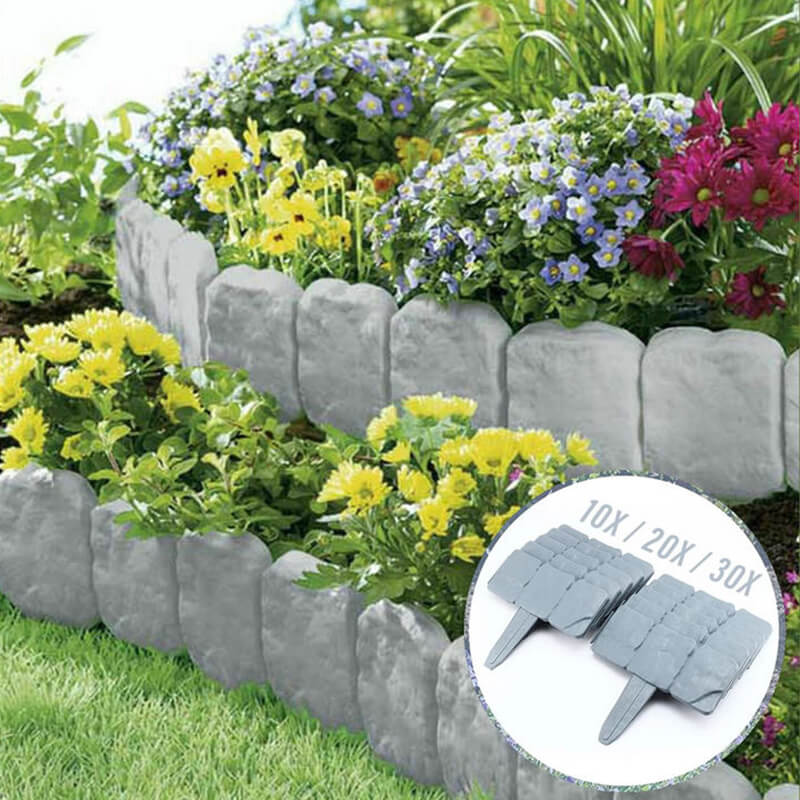 ⏰LIMITIERTES ANGEBOT: 50% RABATT! 🌿 Gartenzaun aus Kunststein – Wetterfest, Langlebig & Einfach zu Installieren 🏡