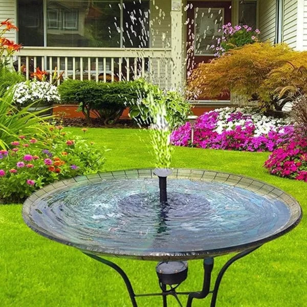 ✨Solarbetriebene schwimmende Fontäne, geeignet für Miniatur-Gartensprinkler, Steingärten und Teiche im Freien✨