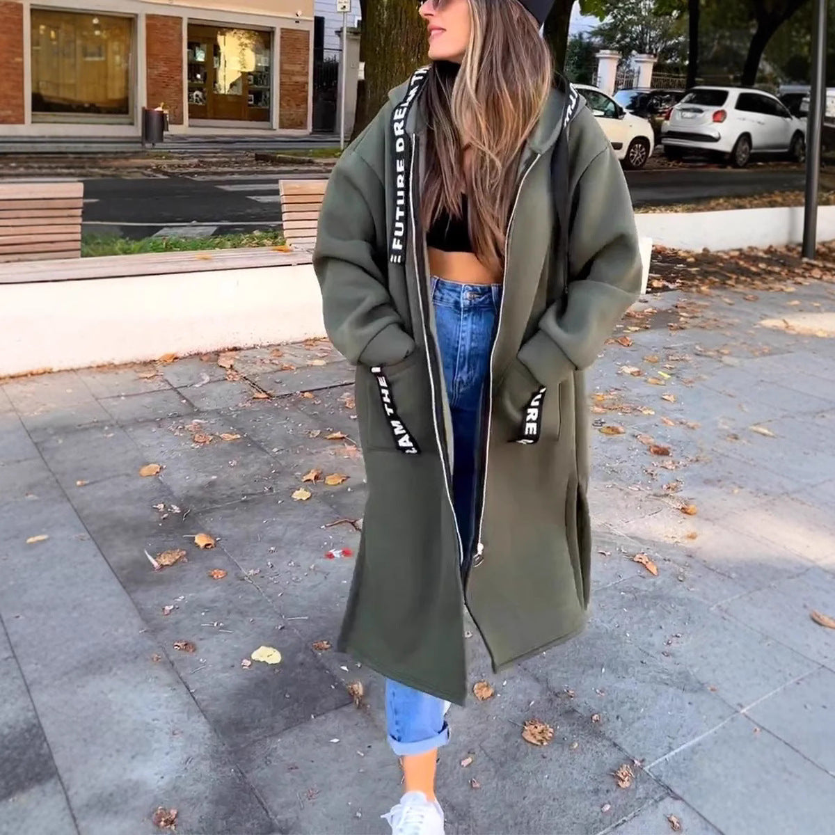 🥳💞 Über 78.000 Stück verkauft!🧥Oversize-Kapuzen-Sweatshirt-Mantel für Damen🎁
