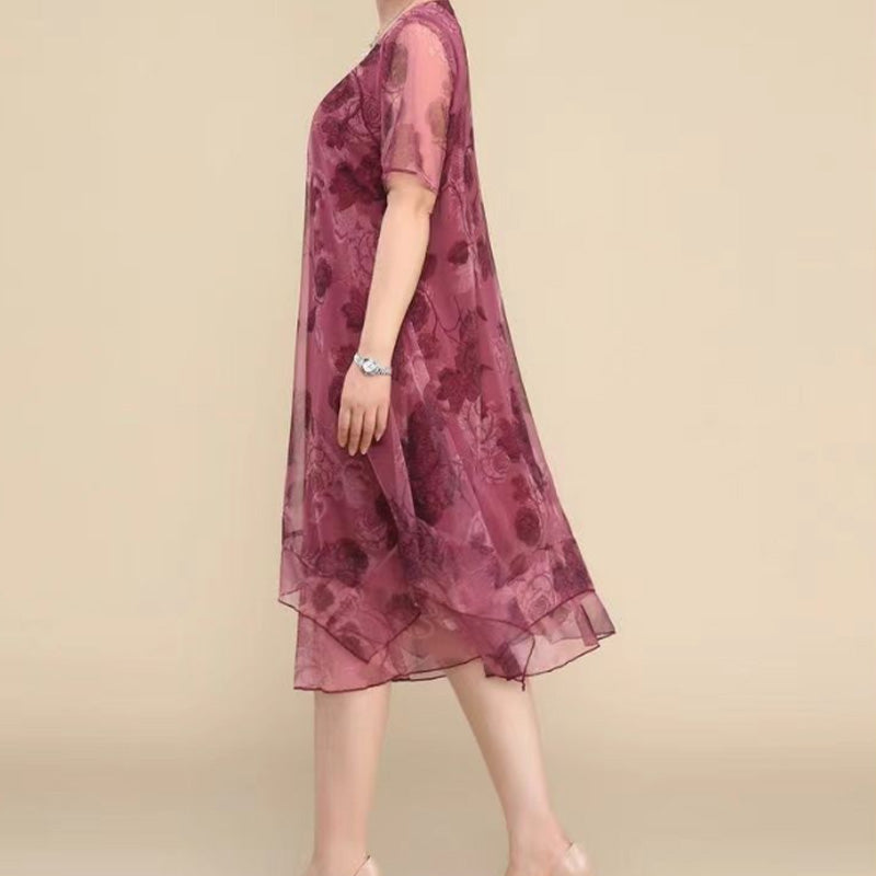 🌸 Elegantes Damenkleid mit Print lässig und leicht für den Alltag. ✨