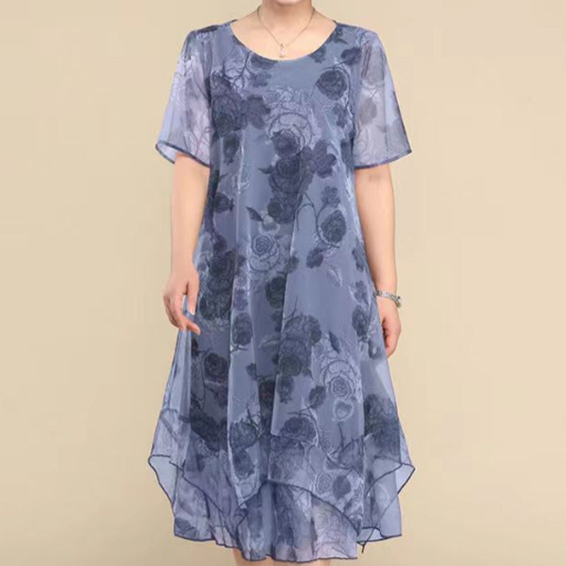 🌸 Elegantes Damenkleid mit Print lässig und leicht für den Alltag. ✨