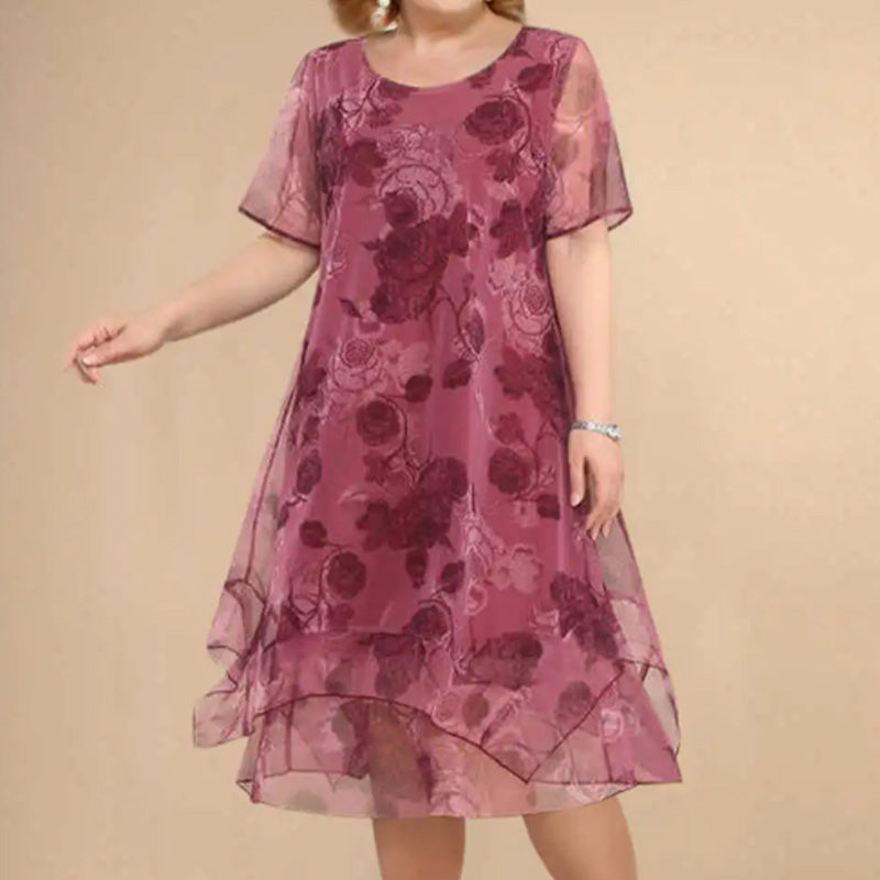 🌸 Elegantes Damenkleid mit Print lässig und leicht für den Alltag. ✨
