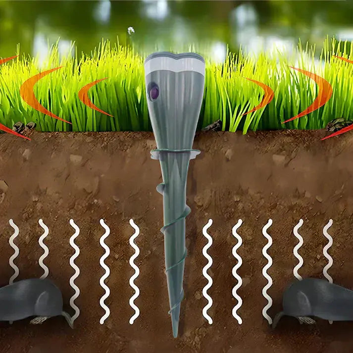 ⏰ 50 % RABATT! ☀️💧 Wasserdichter Maulwurfsabwehr – solarbetrieben! 🐭🚫