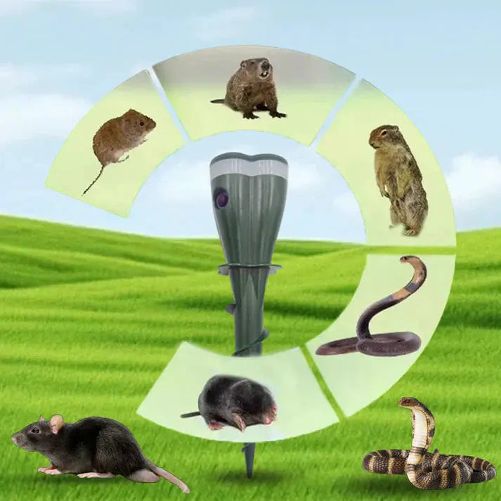 ⏰ 50 % RABATT! ☀️💧 Wasserdichter Maulwurfsabwehr – solarbetrieben! 🐭🚫