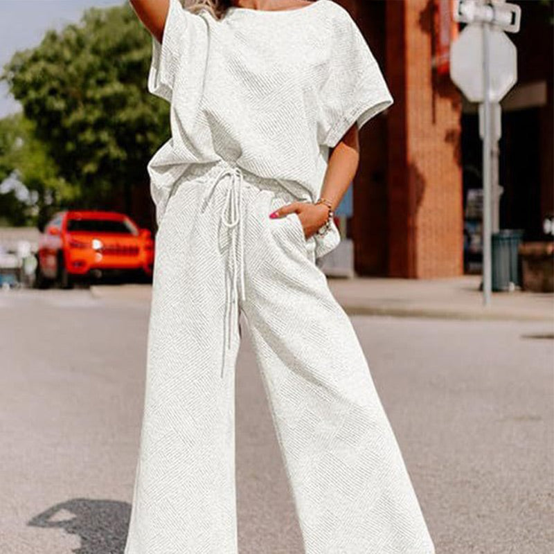 🌷Frühling/Sommer Bestseller 🍃Begrenzte Zeit 49% Rabatt💥Damen Sommer 2-teiliger Hausanzug✨