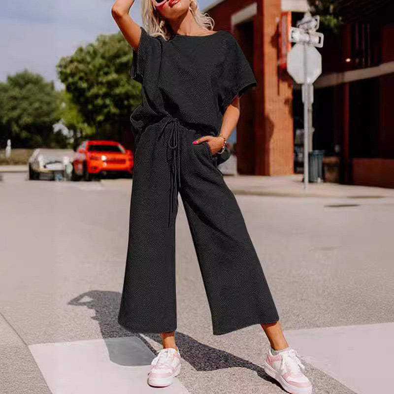 🌷Frühling/Sommer Bestseller 🍃Begrenzte Zeit 49% Rabatt💥Damen Sommer 2-teiliger Hausanzug✨