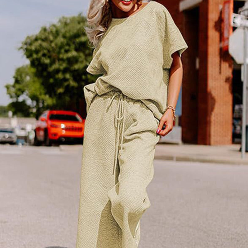 🌷Frühling/Sommer Bestseller 🍃Begrenzte Zeit 49% Rabatt💥Damen Sommer 2-teiliger Hausanzug✨