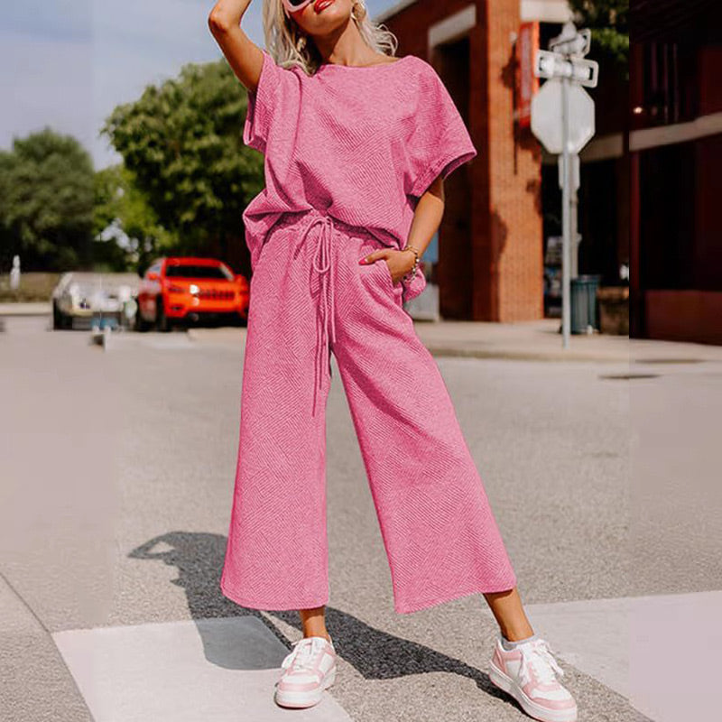 🌷Frühling/Sommer Bestseller 🍃Begrenzte Zeit 49% Rabatt💥Damen Sommer 2-teiliger Hausanzug✨