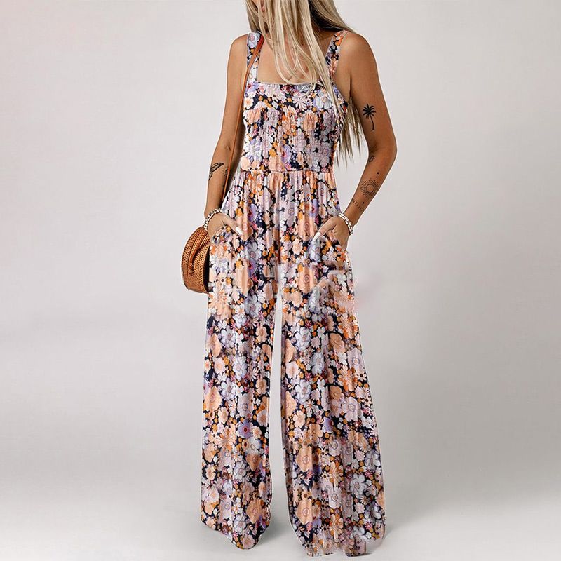 👗 60% RABATT! 🌸 Damen Ärmelloser Jumpsuit – Weitbein, Elastischer Bund & Praktische Taschen, Perfekt für Sommer & Freizeit 💃