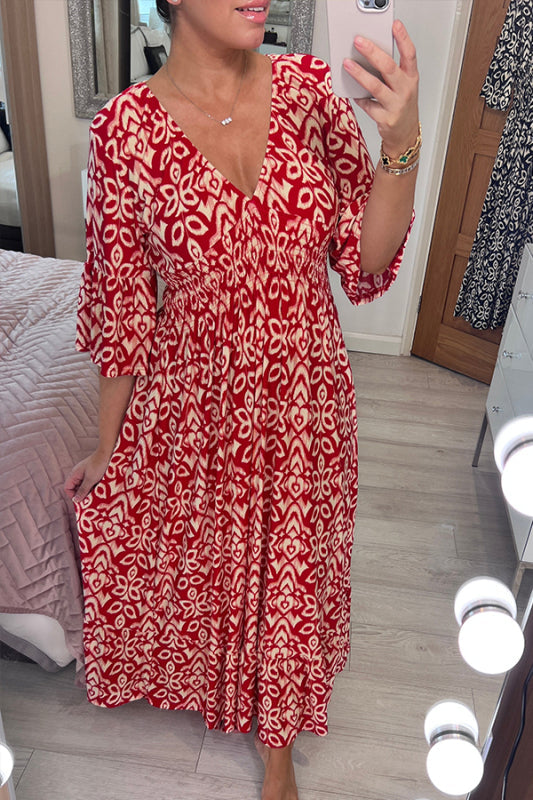 👗Damen V-Ausschnitt lässig Taille Rock