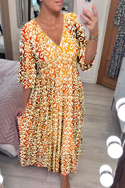 👗Damen V-Ausschnitt lässig Taille Rock