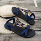 👡 LIMITIERTES ANGEBOT: 50% RABATT! 🌼 Flache Damen-Sandalen – Runde Zehen, Atmungsaktiv, Verstellbarer Knöchelriemen & Blumen-Dekor ✨