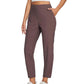 ⏰Nur noch heute 50% Rabatt!🔥Damen High-Waist Stretch-Hose mit sicheren Reißverschluss-Taschen, figurschmeichelnder Cropped-Schnitt für Büro, Sport & Alltag ✨