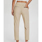 ⏰Nur noch heute 50% Rabatt!🔥Damen High-Waist Stretch-Hose mit sicheren Reißverschluss-Taschen, figurschmeichelnder Cropped-Schnitt für Büro, Sport & Alltag ✨