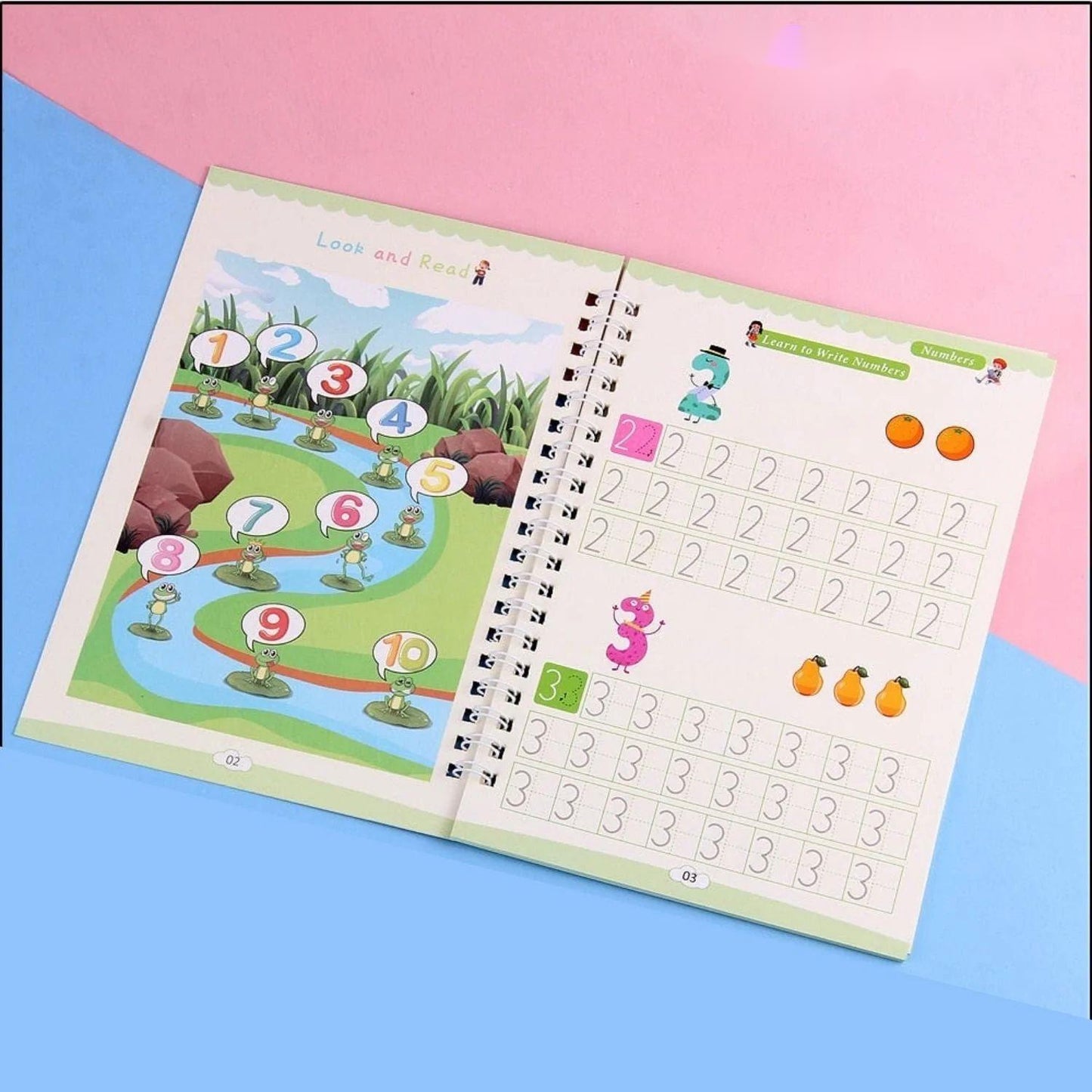 ✨Magisches Kalligraphie Heft für Kinder（Lernen leicht gemacht，immer wieder nutzbar）