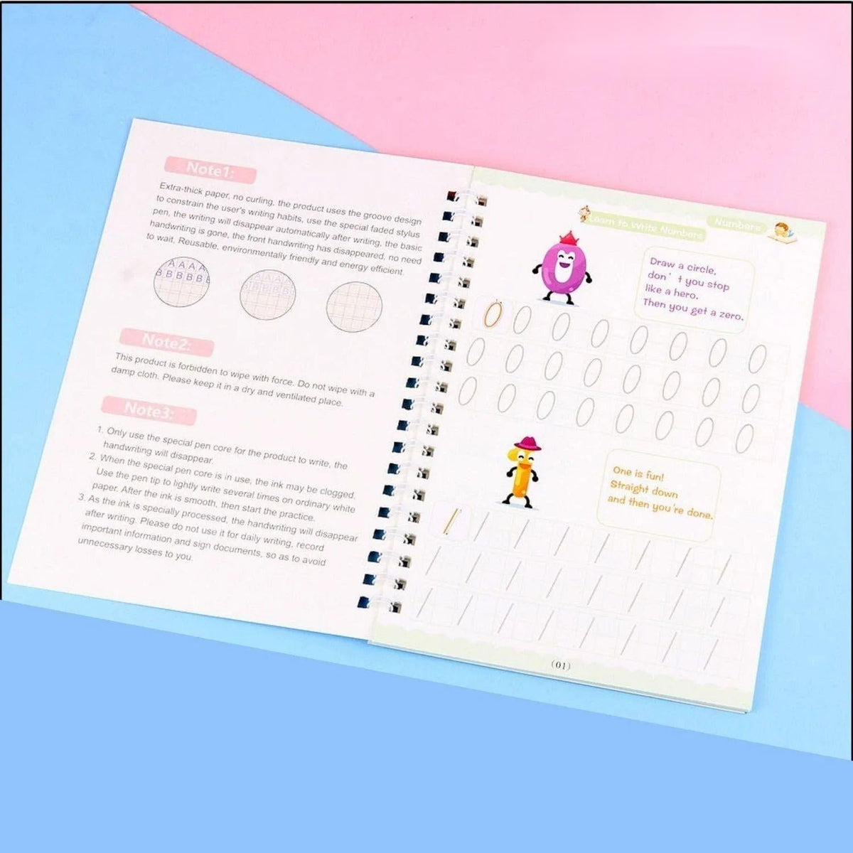 ✨Magisches Kalligraphie Heft für Kinder（Lernen leicht gemacht，immer wieder nutzbar）