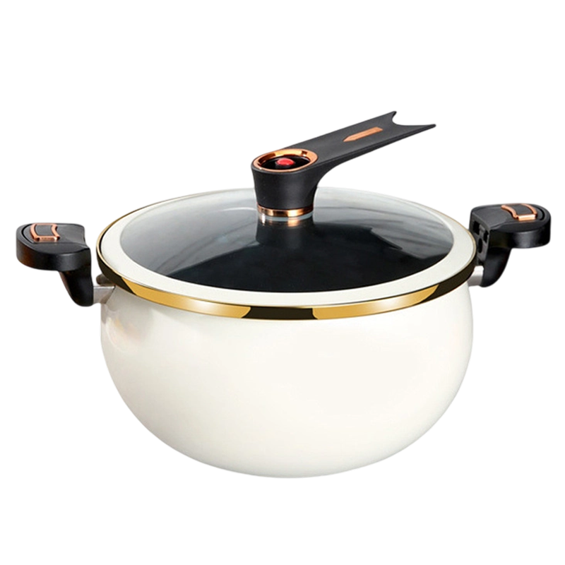 📢📢50 % Rabatt!! ⏰🍲 Large Capacity Micro-Pressure Enamel Soup Pot