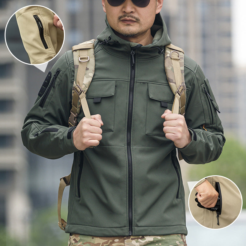 🚀 Kostenloser Versand + 50% Rabatt 🔥 Taktische Herren-Winterjacke – warm gefüttert, ideal für Outdoor & Bergsteigen