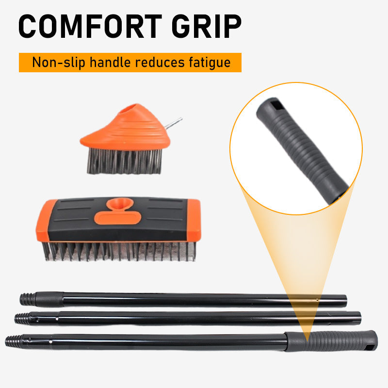 🧹🌿 3-in-1-Drahtbürsten-Set – Robuste Metallborsten, ergonomische Griffe. 💪🧹 Fugen, Terrassen, Gehwege – effektiv Unkraut jäten. 50% RABATT!