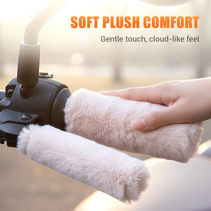 ⚡Flash Sale: 50% OFF🔥Warm Fluffy Handlebar & Brake Lever Covers