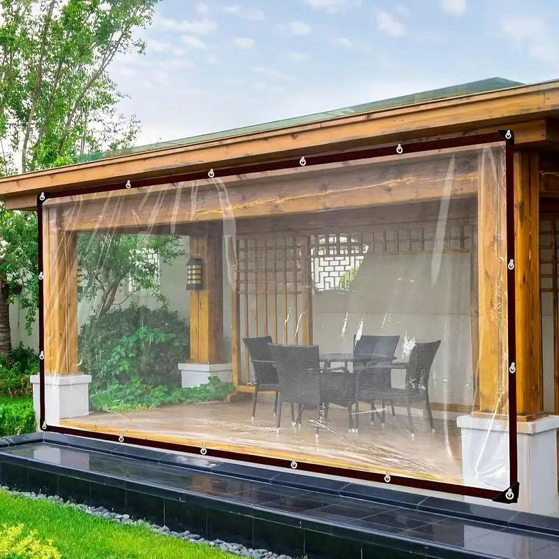 🛡️ 【⏰Sonderangebot – nur heute】 🔥 Hochbelastbare Transparente Plane – Wasserdicht, Isolierend & UV-Beständig mit Aluminium-Ösen ⛈️