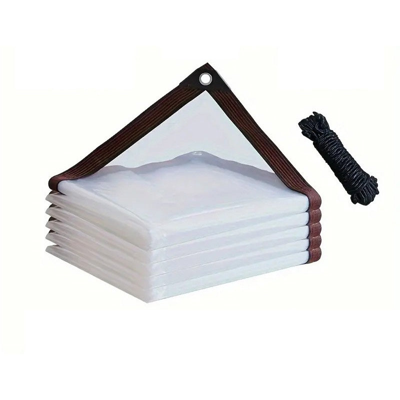 🛡️ 【⏰Sonderangebot – nur heute】 🔥 Hochbelastbare Transparente Plane – Wasserdicht, Isolierend & UV-Beständig mit Aluminium-Ösen ⛈️