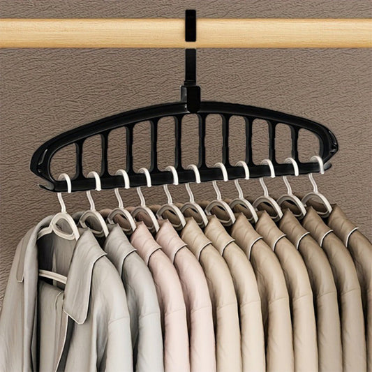 Multifunktionaler, faltbarer Kleiderbügel mit 11 Löchern
