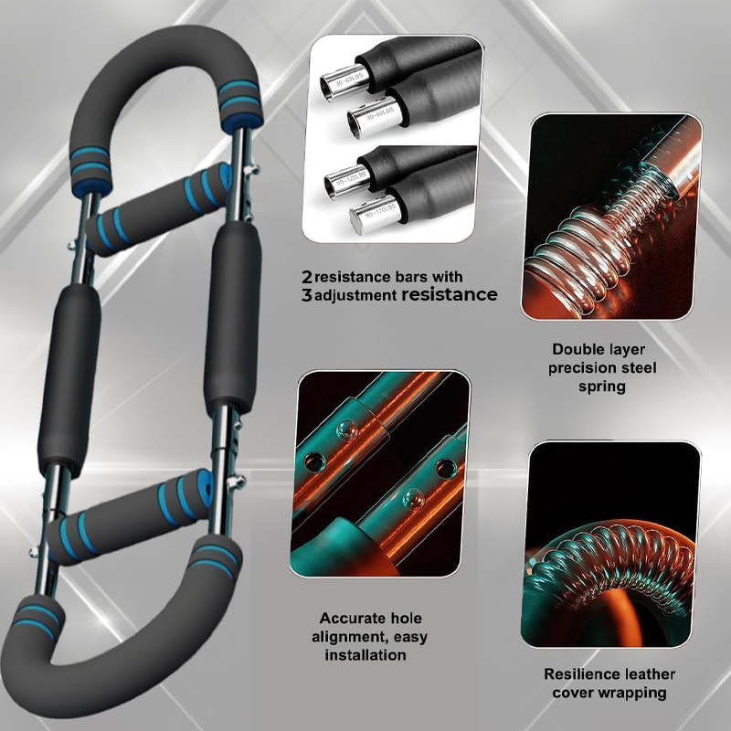 ✨🔥Einstellbare Gewichtsstange für Armtrainer, Arm und Rumpfkrafttrainingsgeräte, tragbares Trainingsgerät für Home Gym und Fitness💪