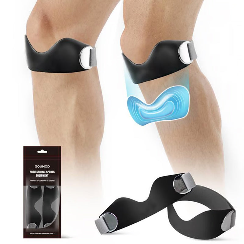 🎁 1+1 GRATIS! 🩹 Silikon-Kniebandage zur Linderung von Knieschmerzen – Ergonomische 8-Form, Rutschfest, Verstellbar 🏃‍♂️