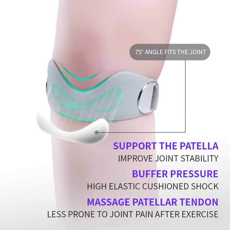 🎁 1+1 GRATIS! 🩹 Silikon-Kniebandage zur Linderung von Knieschmerzen – Ergonomische 8-Form, Rutschfest, Verstellbar 🏃‍♂️