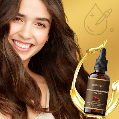 🌟Verzichte auf Shampoos! Dieses Premium-Haaröl ist Haarmaske, Serum und Haarwuchsserum in einem. 💦