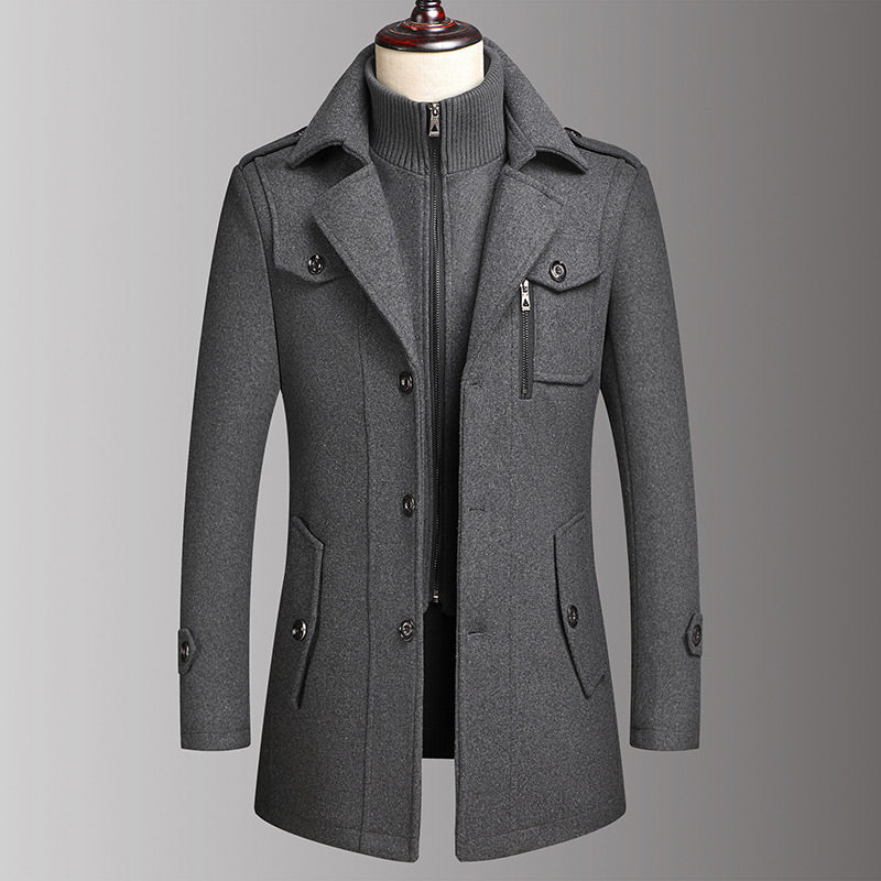 🔥Beliebtes Produkt ！💎🧥 Neuheiten – Handgefertigter Herren-Tweedmantel