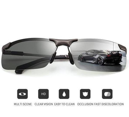 2026 Photochrome Sonnenbrille mit blendfreien polarisierten Gläsern
