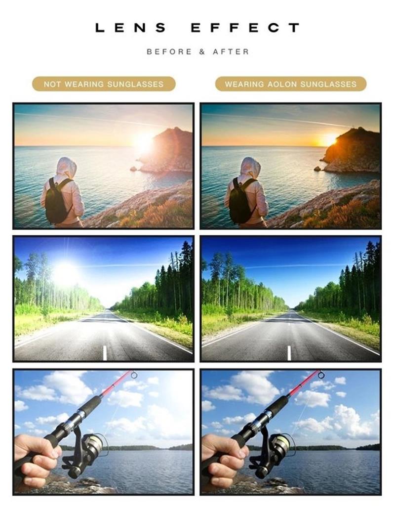 2026 Photochrome Sonnenbrille mit blendfreien polarisierten Gläsern