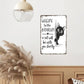 Vintage Highland Cow Aluminum Sign: Funny "Are You Pooping?" Black and White Bathroom Wall Decor