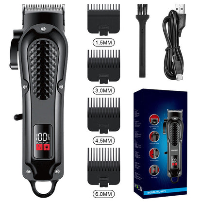 💇 50% OFF! 📣 Durable & Sharp Electric Hair Clipper Set – Self-Sharpening Blades, Quiet Brushless Motor & Smart Display Screen ✂️