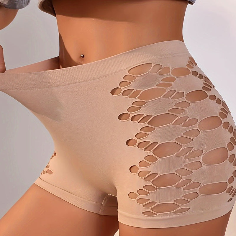 Yoga-Shorts mit hoher Taille und Cut-outs für Damen
