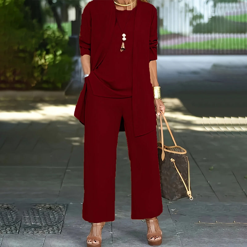 ✨🔥Elegantes 3-teiliges Relaxed Fit Set für Damen💞