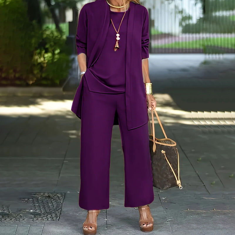 ✨🔥Elegantes 3-teiliges Relaxed Fit Set für Damen💞