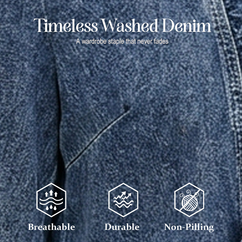 🧥 50 % RABATT !! 🌸 Damen-Jeansjacke mit Volants & offenem Vorderteil – Leicht & feminin – Vielseitig & schick 👗
