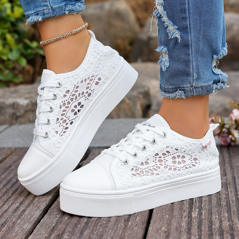 🔥Letzter Tag!⚡Über 50.000 verkauft!🎁 Atmungsaktive Mesh-Plateau-Sneaker für Damen