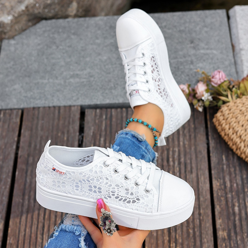 🔥Letzter Tag!⚡Über 50.000 verkauft!🎁 Atmungsaktive Mesh-Plateau-Sneaker für Damen