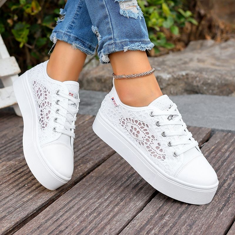 🔥Letzter Tag!⚡Über 50.000 verkauft!🎁 Atmungsaktive Mesh-Plateau-Sneaker für Damen