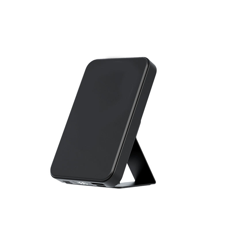 Magnetische Powerbank 5000mAh – 20W Schnellladung, kabelloses Laden & integrierter Ständer für Reise und Büro