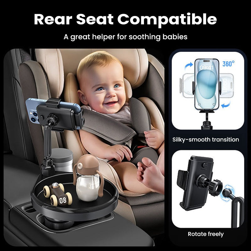 Erweiterbarer 4-in-1 Auto-Becherhalter mit drehbarer Funktion