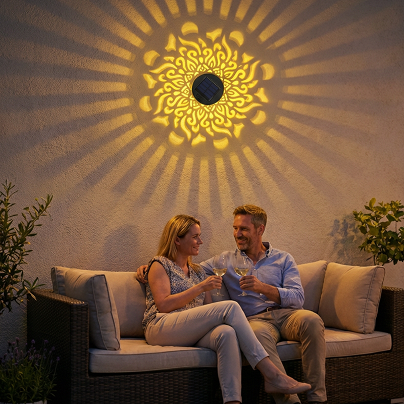 🥳2026 Top-Seller 🥳💞 50% Rabatt✨ 💝 Solar-Mandalaleuchte 2-in-1: Boden- & Wandleuchte für Garten & Terrasse 🌙✨ mit Vintage-Projektion, rostfrei & IP65