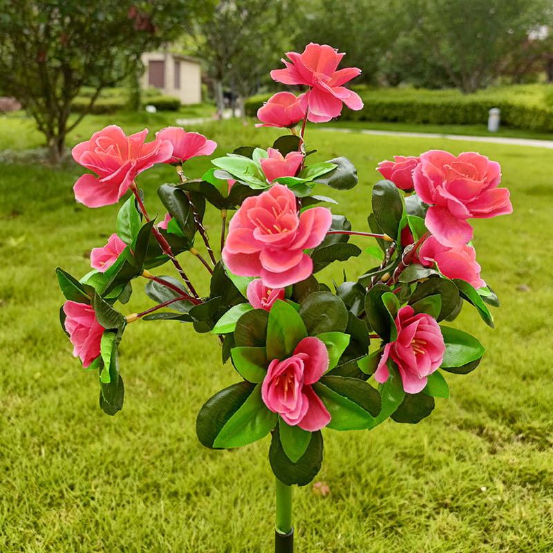 Solar Blumenleuchte Rhododendron - LED Bodeneinstecker für Garten & Terrasse