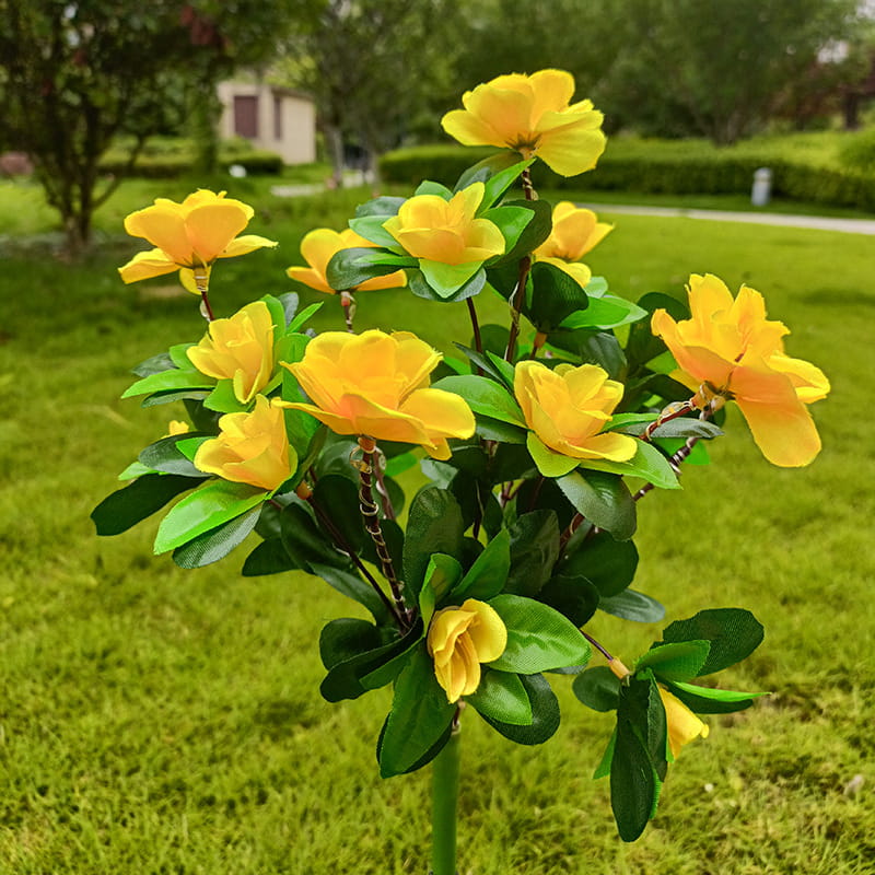 Solar Blumenleuchte Rhododendron - LED Bodeneinstecker für Garten & Terrasse