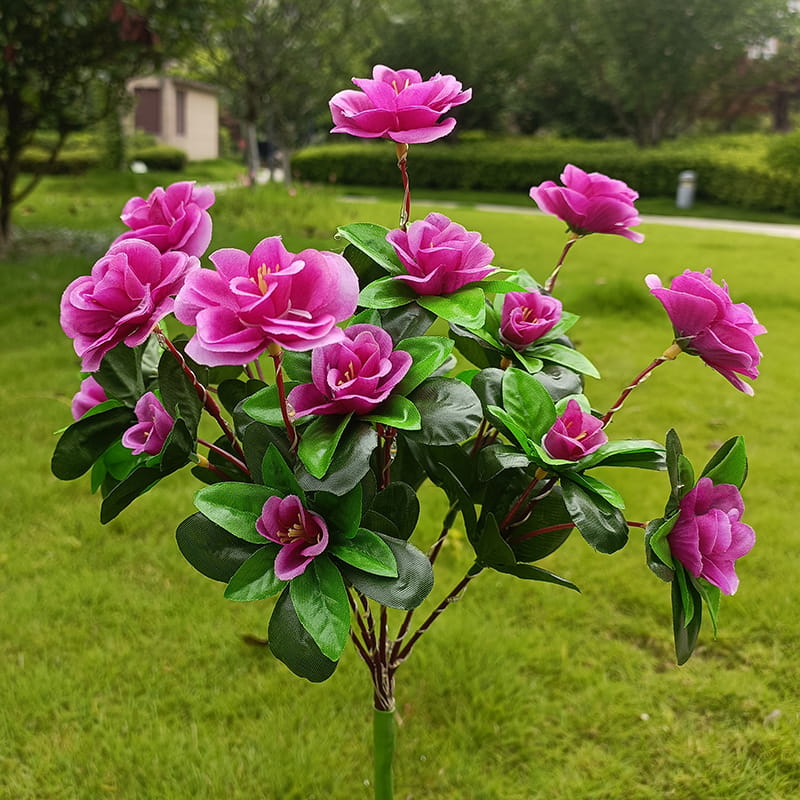 Solar Blumenleuchte Rhododendron - LED Bodeneinstecker für Garten & Terrasse